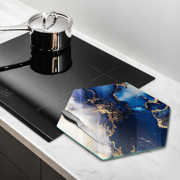 Tabla de cortar de vidrio Abstracción de mármol