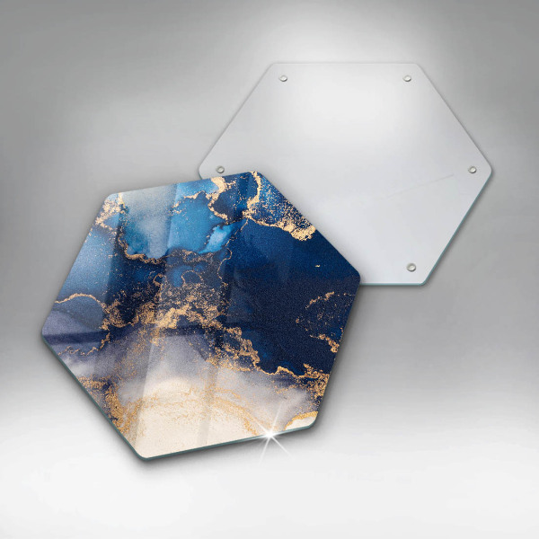 Tabla de cortar de vidrio Abstracción de mármol