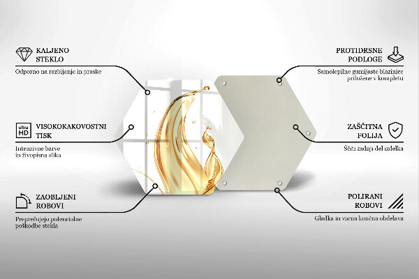 Tabla de cortar de vidrio Aceite de oliva