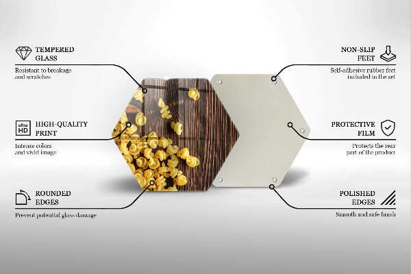 Tabla de cortar de vidrio Pasta en la mesa