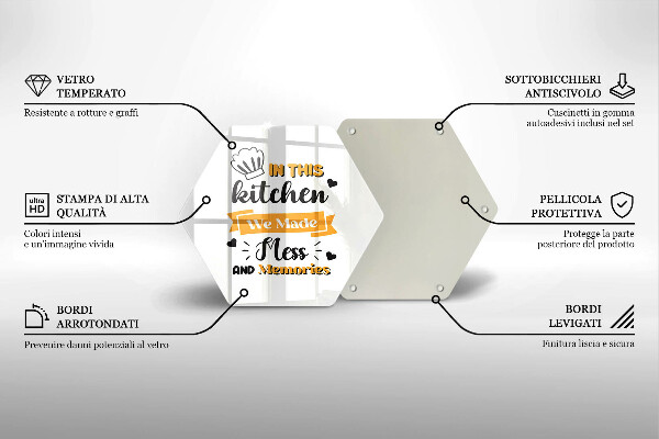 Tabla de cortar de vidrio In this kitchen we made mess and memories