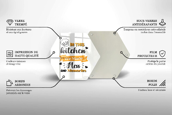 Tabla de cortar de vidrio In this kitchen we made mess and memories