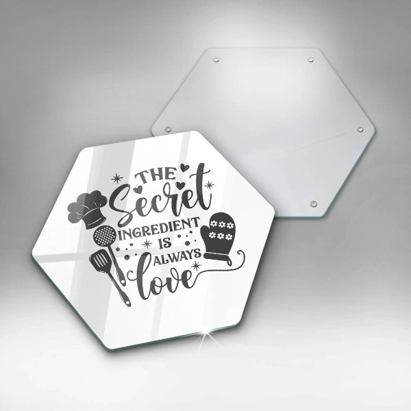 Tabla de cortar de vidrio Inscripción frase