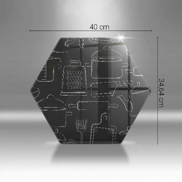 Tabla de cortar de vidrio Accesorios de cocina de dibujos animados