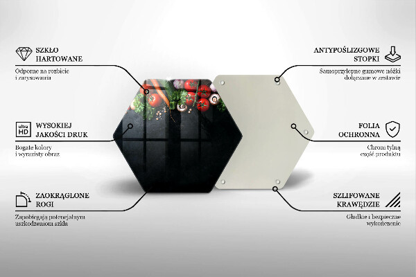 Tabla de cortar de vidrio Verduras coloridas