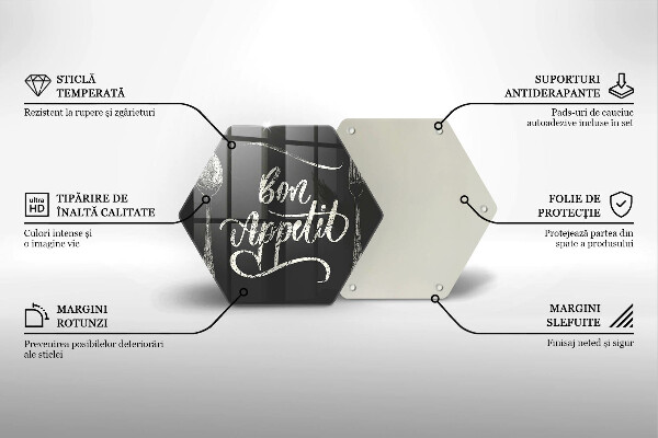 Tabla de cortar de vidrio Bon appetit