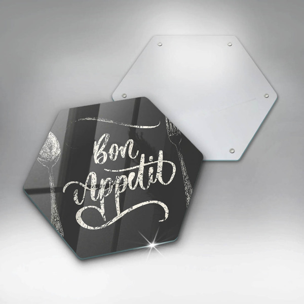 Tabla de cortar de vidrio Bon appetit