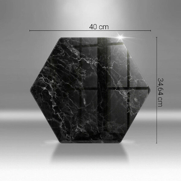 Tabla de cortar de vidrio Mármol elegante