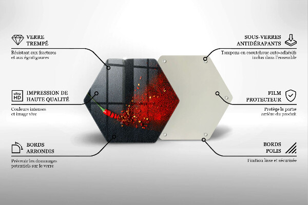 Tabla de cortar de vidrio Pimiento picante