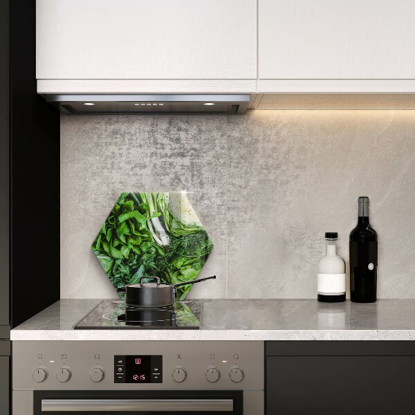 Tabla de cortar de vidrio Vegetales verdes