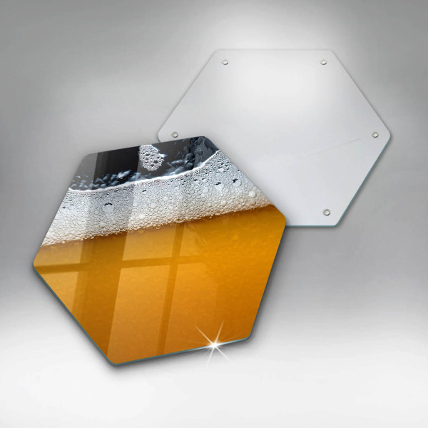 Tabla de cortar de vidrio Beber espuma de cerveza