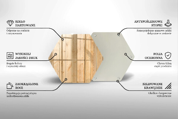 Tabla de cortar de vidrio Tablas de madera delicadas