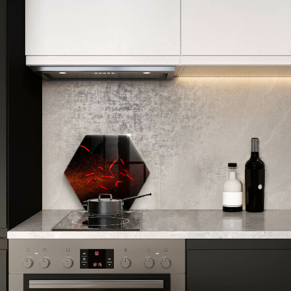 Tabla de cortar de vidrio Pimientos picantes