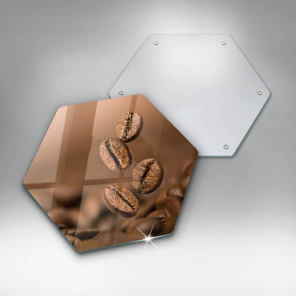 Tabla de cortar de vidrio Granos de café