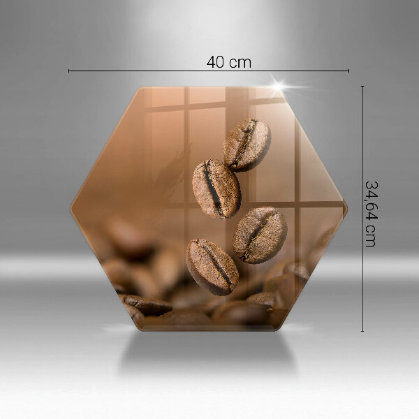 Tabla de cortar de vidrio Granos de café