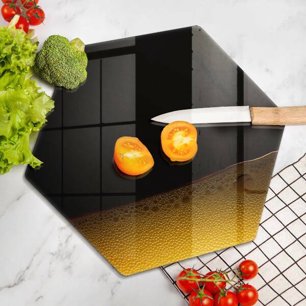 Tabla de cortar de vidrio Cerveza carbonatada