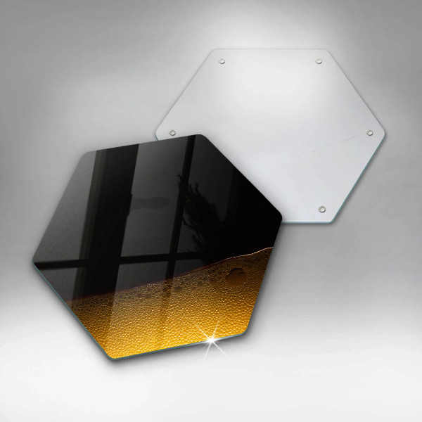 Tabla de cortar de vidrio Cerveza carbonatada