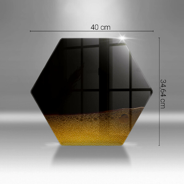 Tabla de cortar de vidrio Cerveza carbonatada