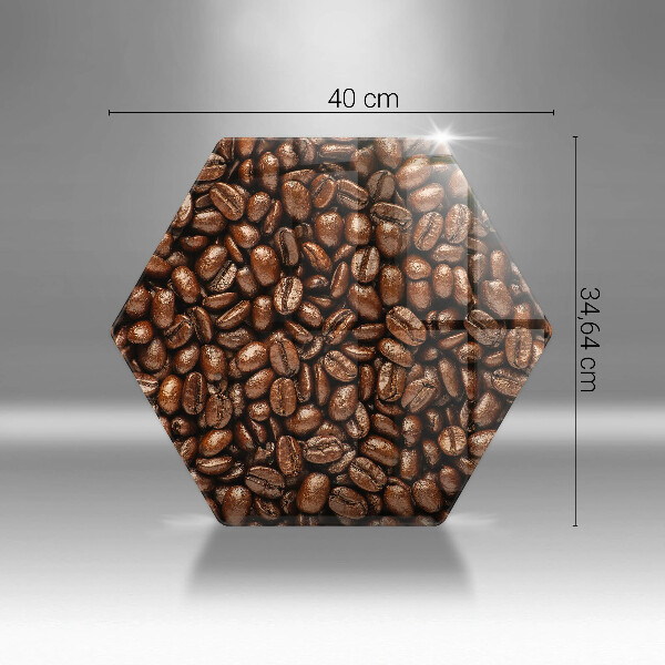 Tabla de cortar de vidrio Granos de café