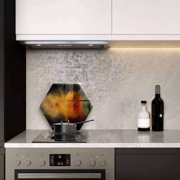 Tabla de cortar de vidrio Especias coloridas