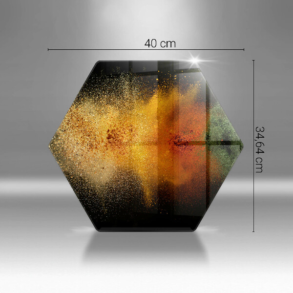 Tabla de cortar de vidrio Especias coloridas