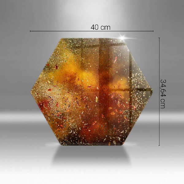 Tabla de cortar de vidrio Especias coloridas