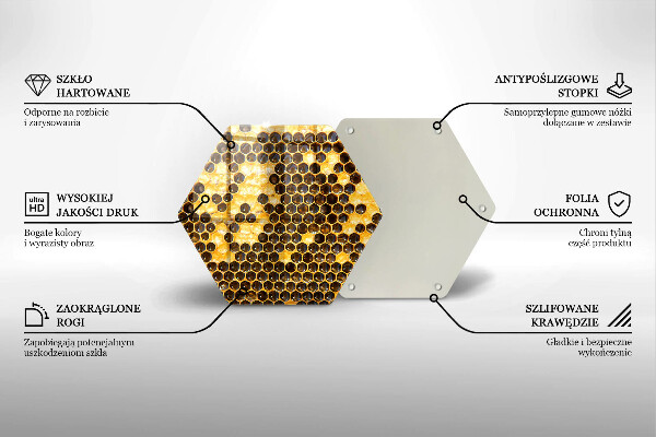 Tabla de cortar de vidrio Panal