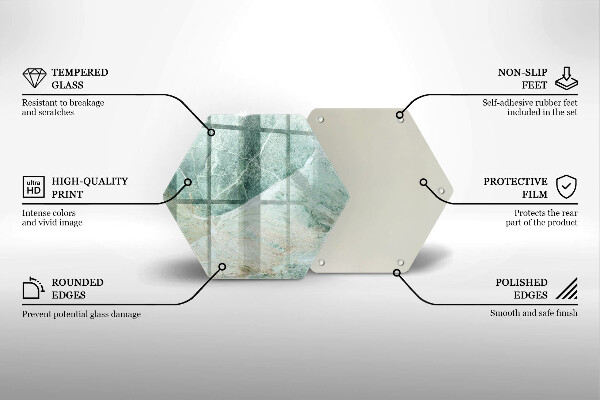 Tabla de cortar de vidrio Estructura de piedra