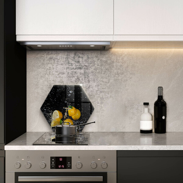 Tabla de cortar de vidrio Fruta jugosa de limón