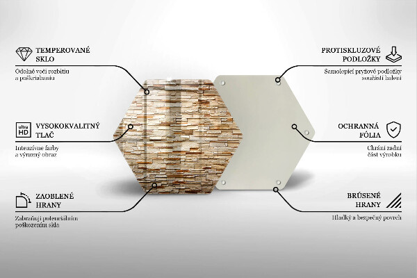 Tabla de cortar de vidrio Textura de piedras decorativas