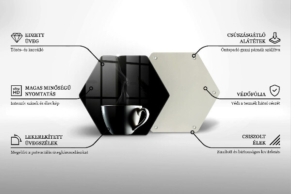 Tabla de cortar de vidrio Una taza de té