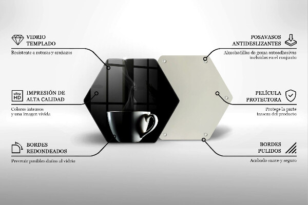 Tabla de cortar de vidrio Una taza de té