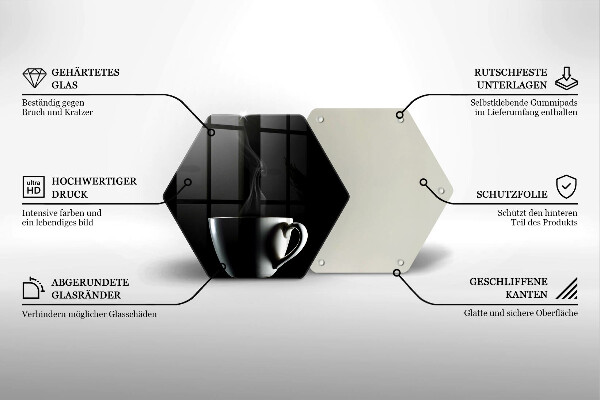 Tabla de cortar de vidrio Una taza de té