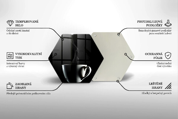 Tabla de cortar de vidrio Una taza de té