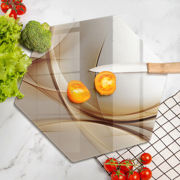 Tabla de cortar de vidrio Formas abstractas