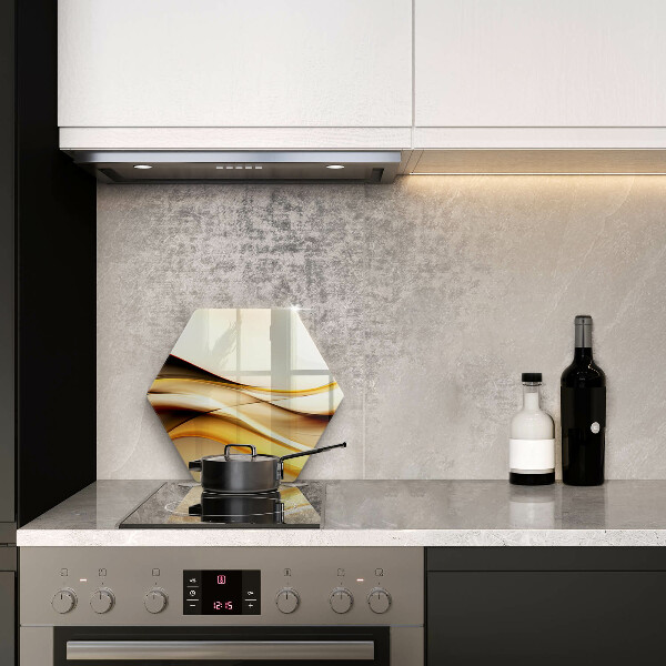 Tabla de cortar de vidrio Líneas de humo abstractas