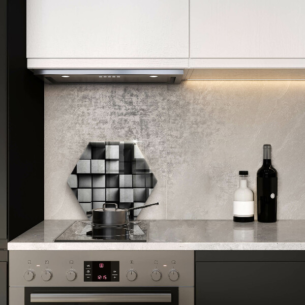 Tabla de cortar de vidrio Cuadrados abstractos 3d