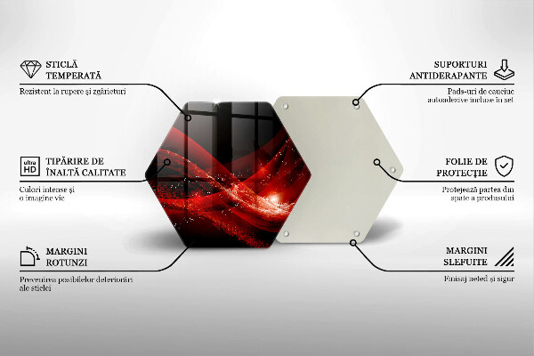 Tabla de cortar de vidrio Abstracción moderna