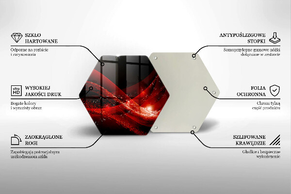 Tabla de cortar de vidrio Abstracción moderna