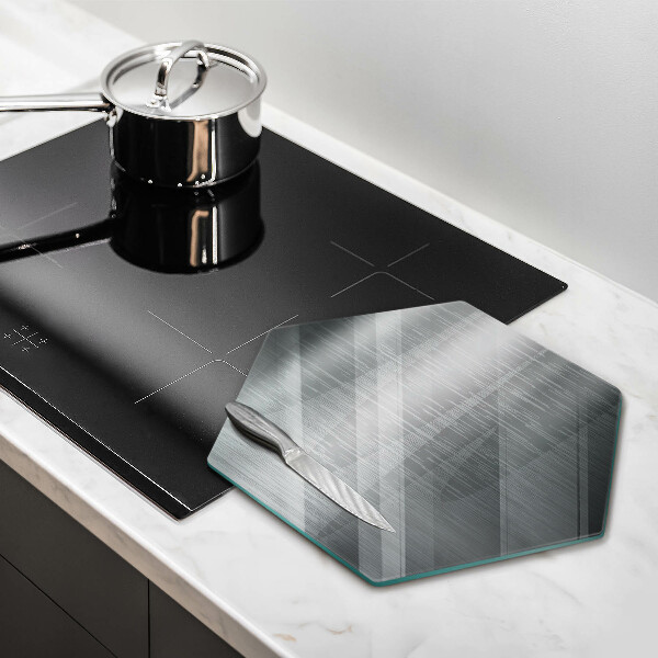 Tabla de cortar de vidrio Textura metálica