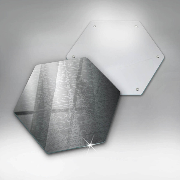 Tabla de cortar de vidrio Textura metálica