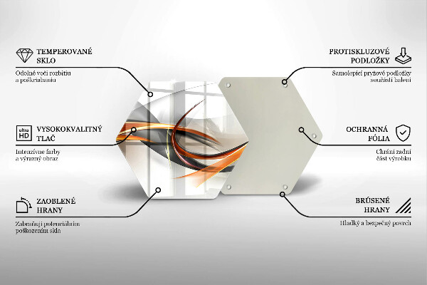 Tabla de cortar de vidrio Formas modernas