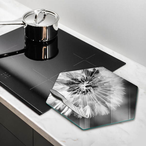 Tabla de cortar de vidrio Un delicado diente de león