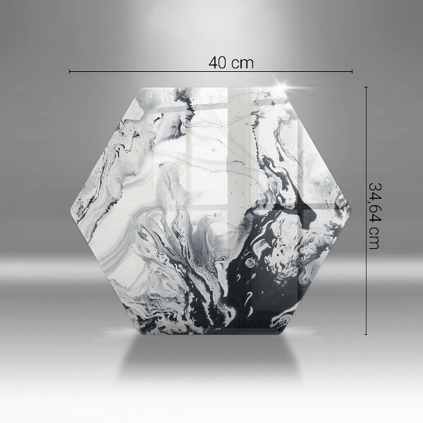 Tabla de cortar de vidrio Abstracción de tinta