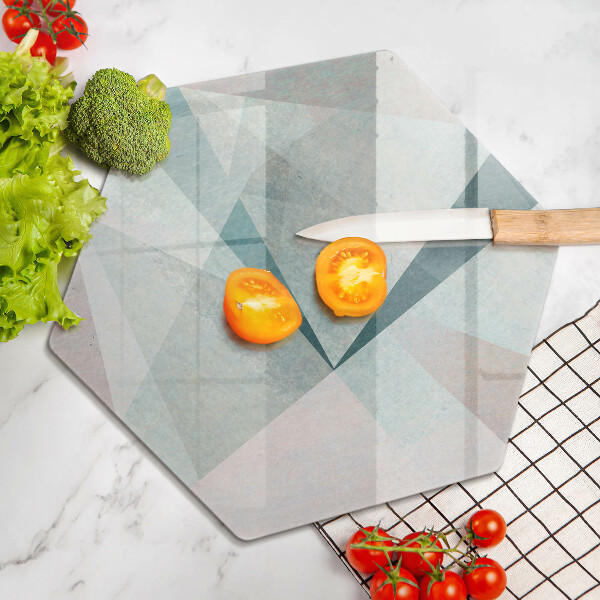 Tabla de cortar de vidrio Abstracción aguda