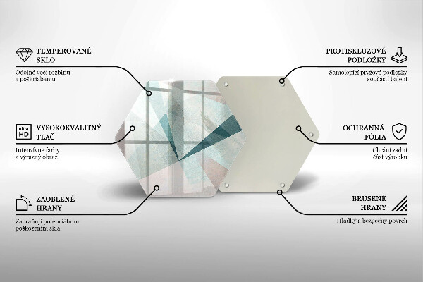 Tabla de cortar de vidrio Abstracción aguda