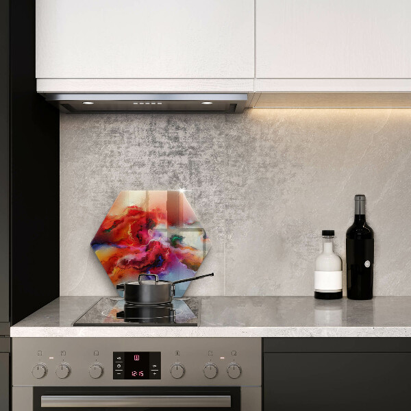 Tabla de cortar de vidrio Abstracción ahumada