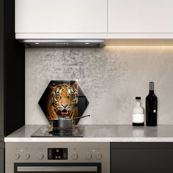 Tabla de cortar de vidrio Tigre animal salvaje