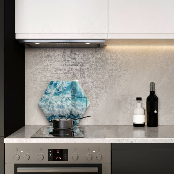 Tabla de cortar de vidrio Olas de agua de mar