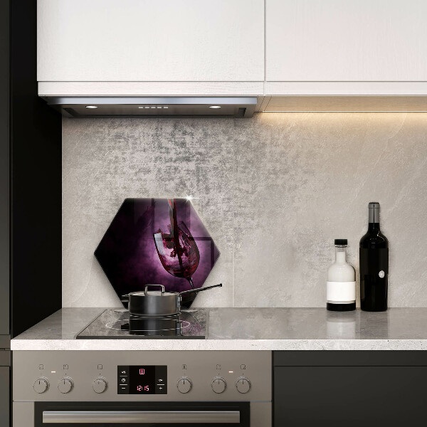 Tabla de cortar de vidrio Una copa de vino